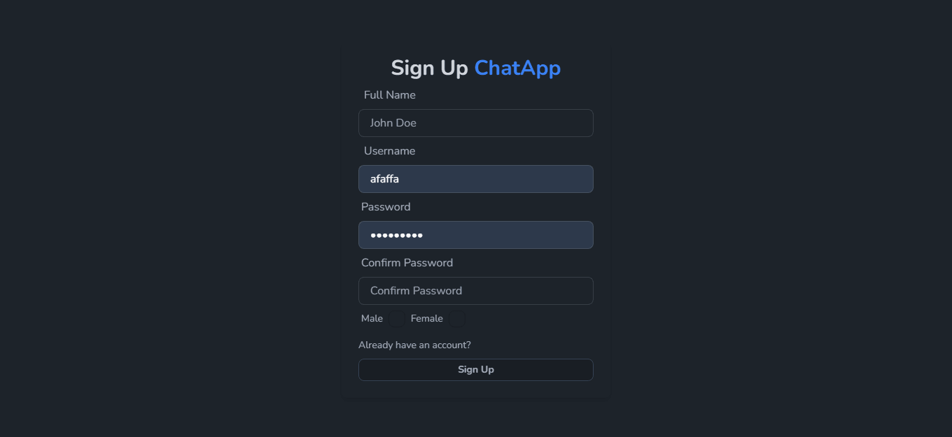 React chat app